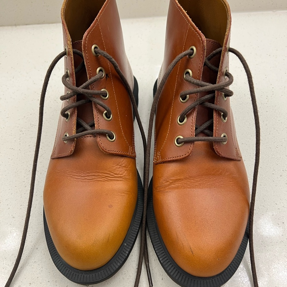 Dr. Martens Tan Leather Boots